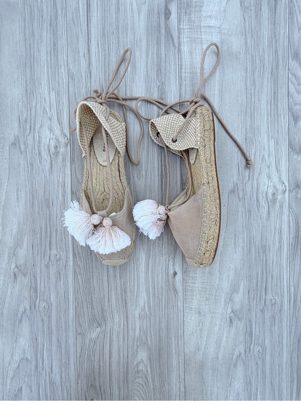 Soludos Tassel Suede Platform Gladiator Sandals